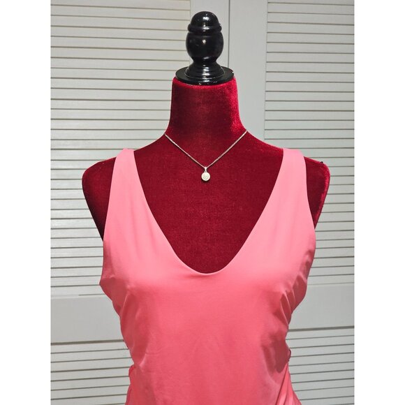 NWOT Athleta Women's Coral Pink Hampton One-Piece Swimsuit Size L 202 - Picture 9 of 13